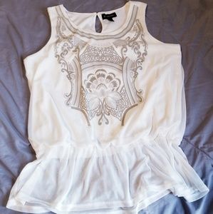 Dressy sleeveless blouse